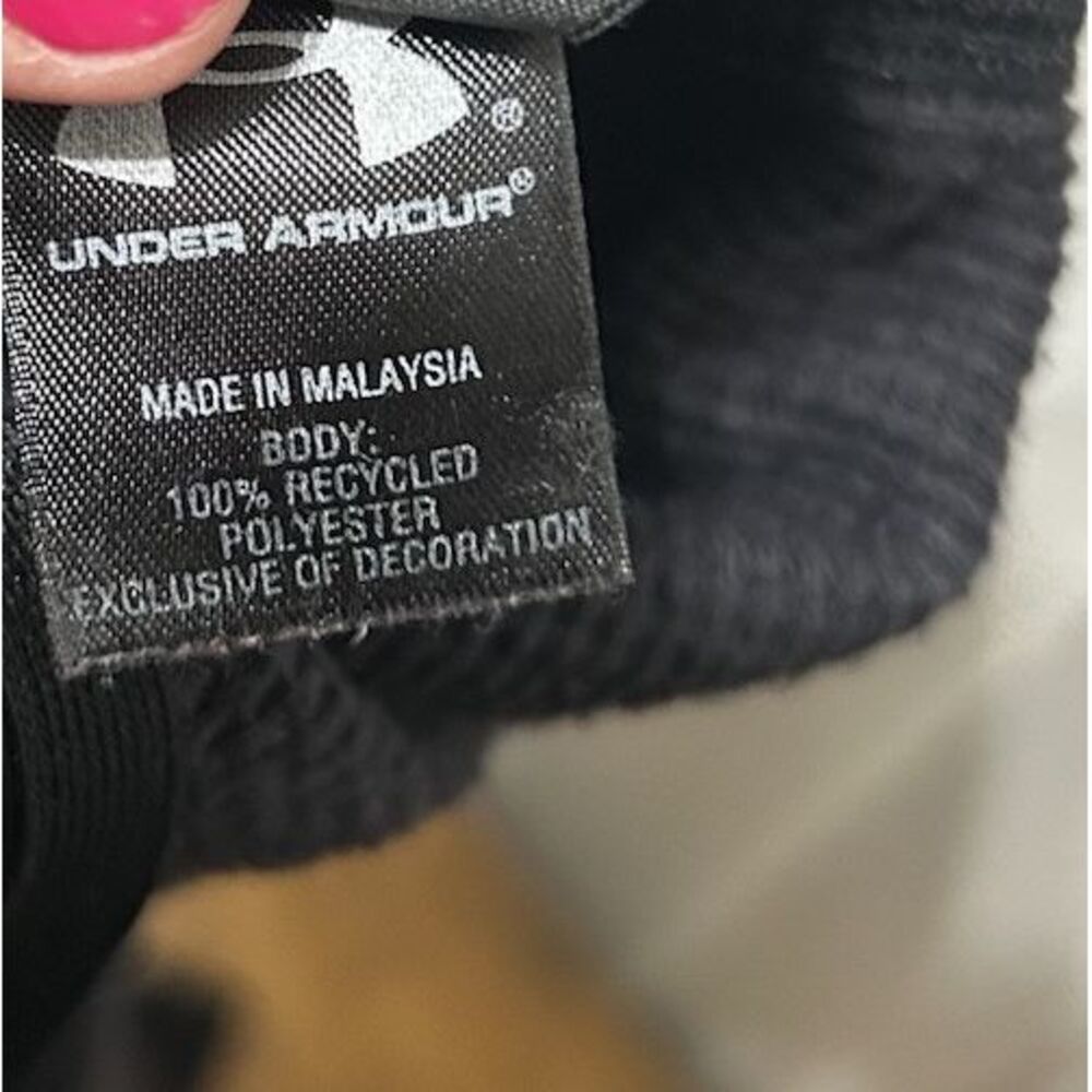 Under Armour Cold Gear Medium Black Semi Fitted‎ Pullover Recycled Polyester - Picture 11 of 11